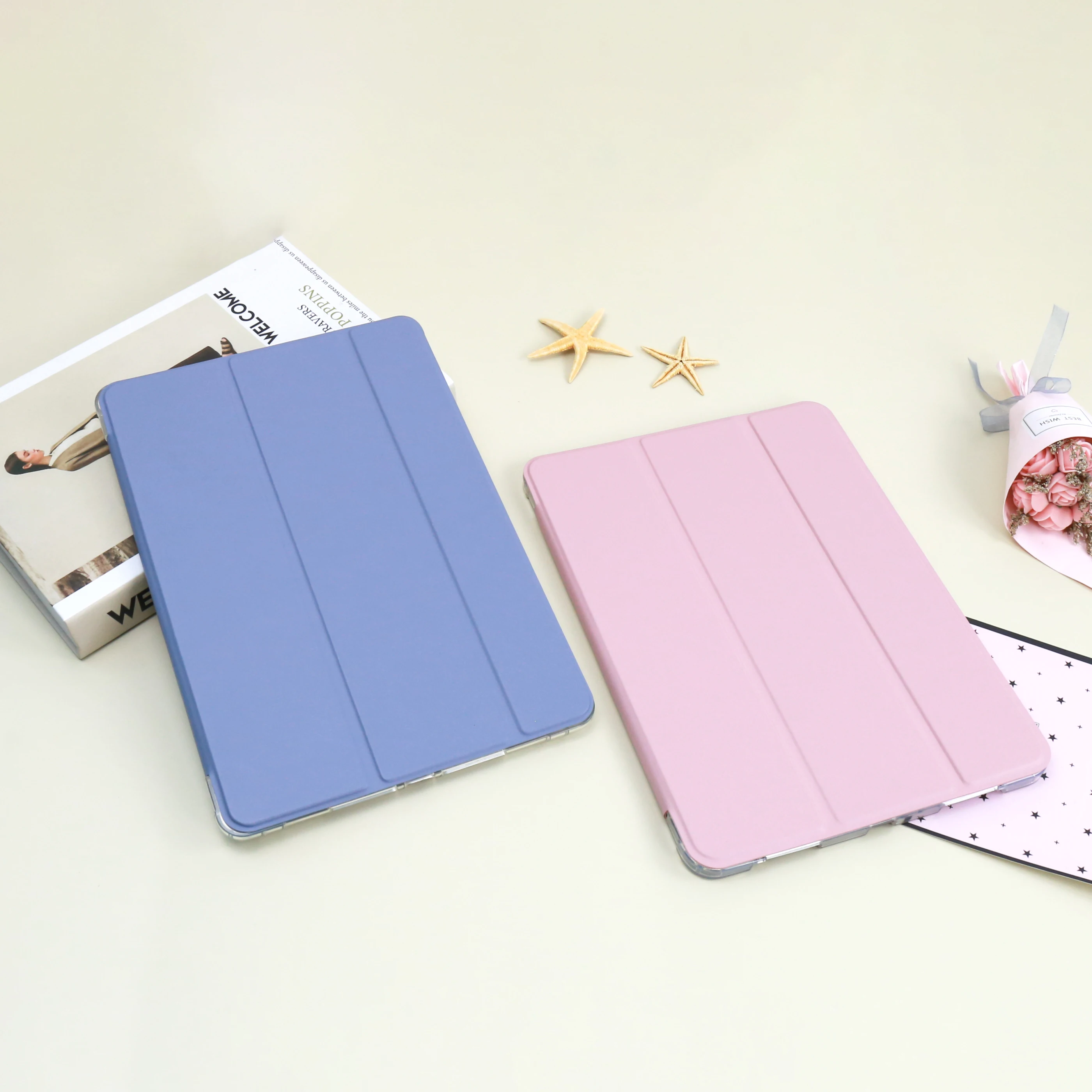 Чехол для планшета iPad mini 1 2 3 ipad 4 5 мягкий силиконовый чехол + искусственная кожа