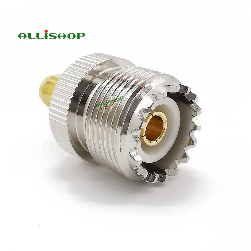 1 шт. SMA-UHF RF коаксиальный адаптер SMA Female to SO239 Female UHF гнездо SO-239 антенный кабель Разъем для BAOFENG UV-5R серии радио