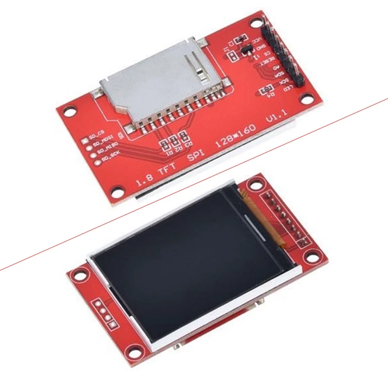 

1.8 Inch SPI TFT ST7735 LCD Serial Port Display Module 128X160 Pixels PCB 50MA Compatible for Arduino Including E-Book