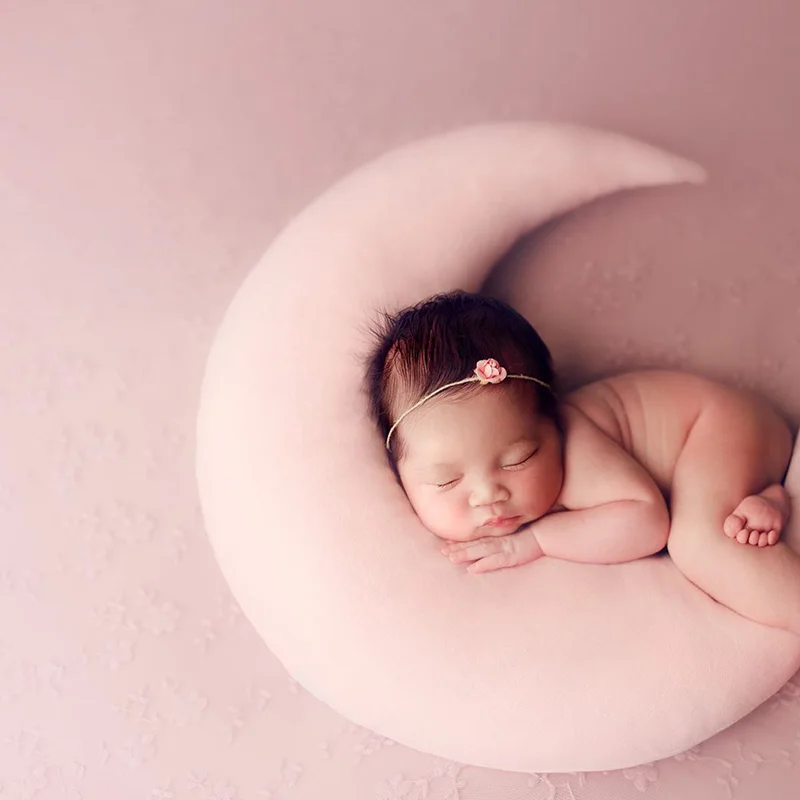 

Baby Pillows Moon Shape Starts Set Newborn Photography Pillow Prop Infant Body Poser Studio Photo Posing Shooting Accessories
