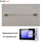 Сменная Лампа для УФ-стерилизатора, футляр для инструментов для маникюра, дезинфекционный шкаф с мини-озоном и ультрафиолетовым таймером, европейская стерилизация