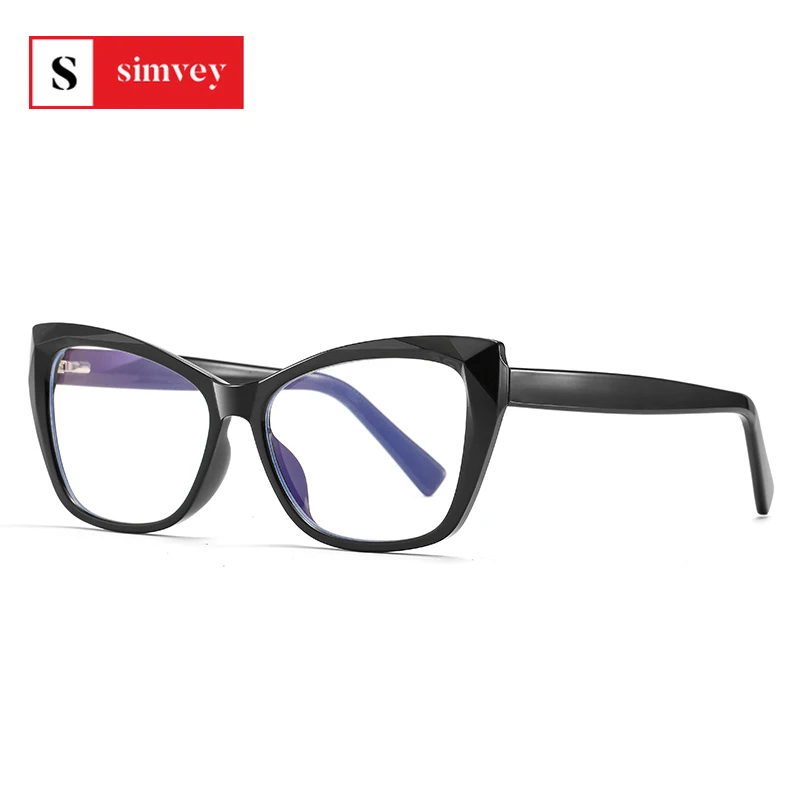 

Simvey 2020 новые стильные женские компьютерные очки Tr90 оверсайз с защитой от синего света