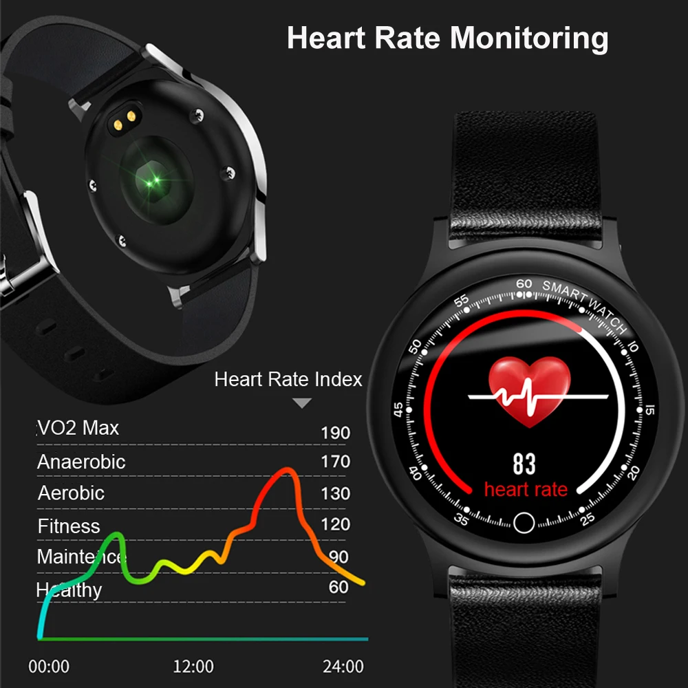 Модные Фитнес IP68 Водонепроницаемые мужские и женские Смарт часы браслет сообщение уведомления о расстоянии
