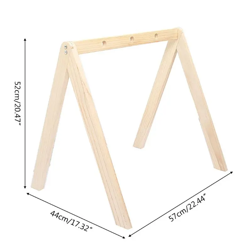 

Nordic Wooden Fitness Rack Children Room Decorations Baby Play Gym Activity Pendants Hanging Bar Newborn Gift