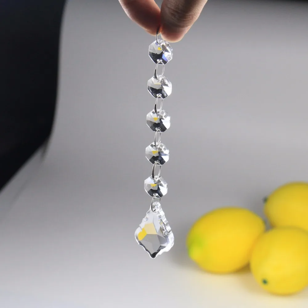 5 шт. длинная люстра стеклянная хрустальная лампа призма Подвеска 16 см/6 дюймов