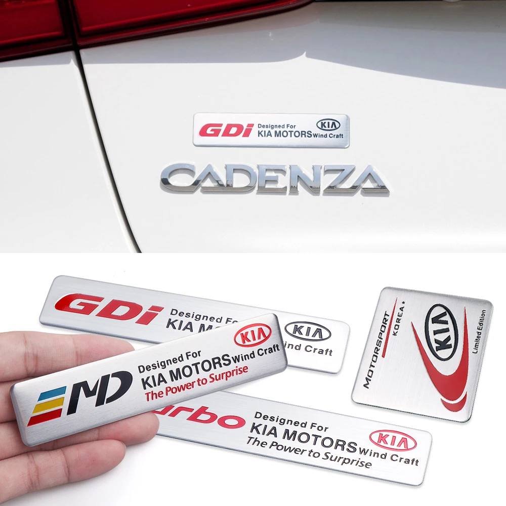 Автомобильный Стайлинг 3D Металлическая Эмблема TURBO Стикеры для Kia моторы ветер