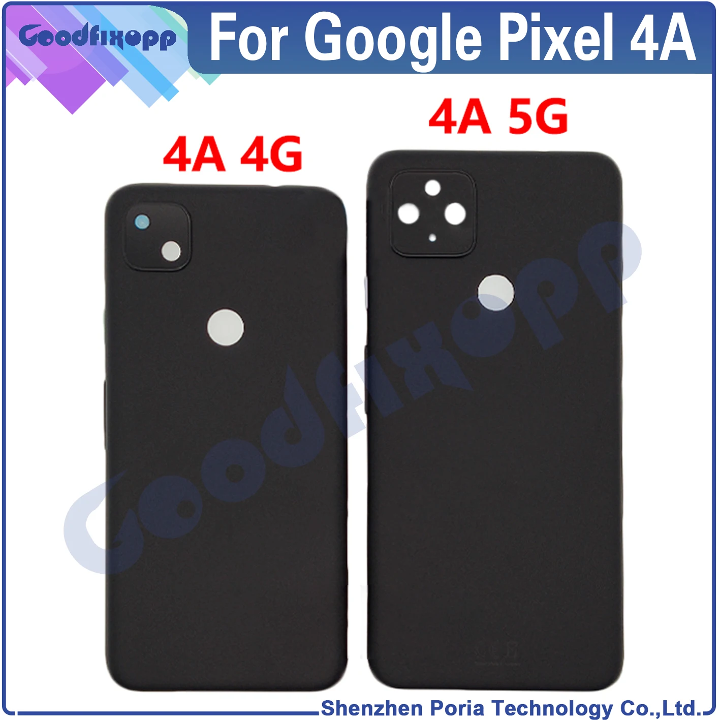 

For Google Pixel 4A 4G G025J GA02099 Battery Cover Door Housing Case Rear Cover For Google Pixel 4A 5G GD1YQ G025I Back Cover