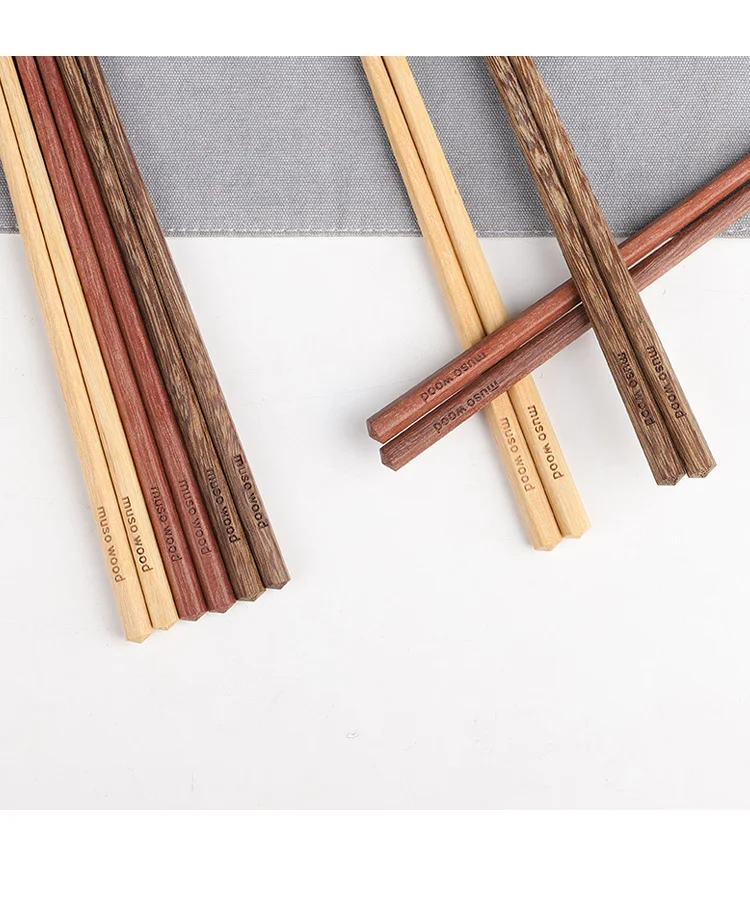 Мусовуд 18 см детские палочки для еды дети твердой древесины Wooden деревянные палочки для еды