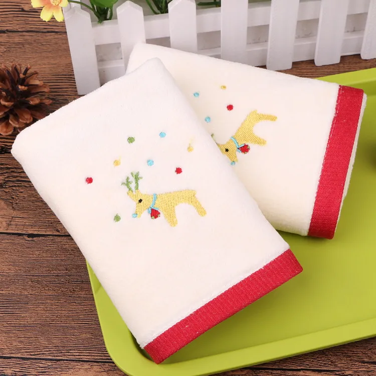 color2 30x45 новое декоративное отличное полотенце для рук набор рождественское полотенце подарок вышитый Снеговик Санта Клаус полотенце кухонные посудные полотенца - Цвет: color2