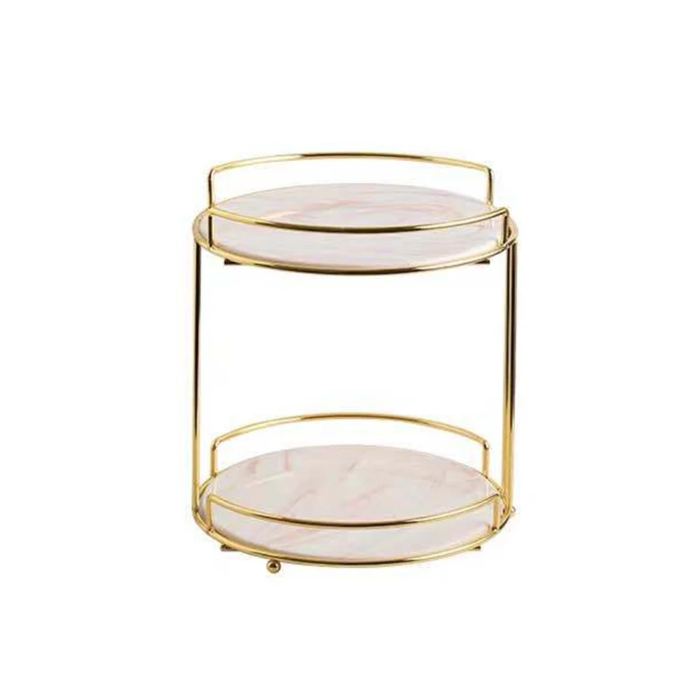 

Nail Brush Holder Cosmetics Storage Rack Home Table Decoration Gray Metal Gold European Ins Wind Marble Iron Display Stand