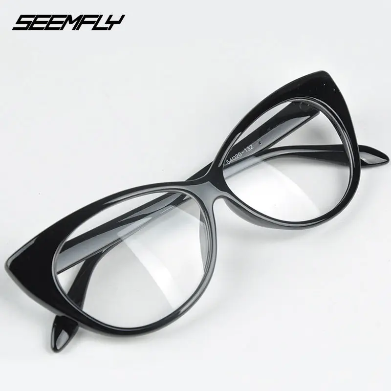 Стильные ретро очки Seemfly с прозрачными линзами для мужчин и женщин винтажные