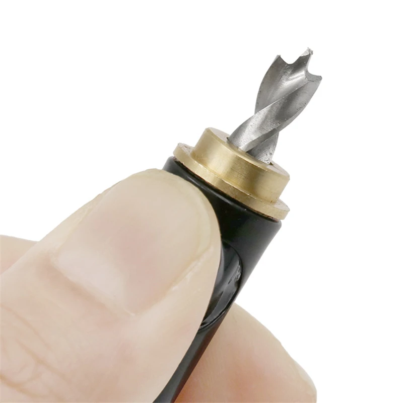 

HSS Brass Self Centering Hinge Twist Drill Bits 1/4 "and 5mm Screw Hole Saw Woodworking Reaming Cabinet Tool