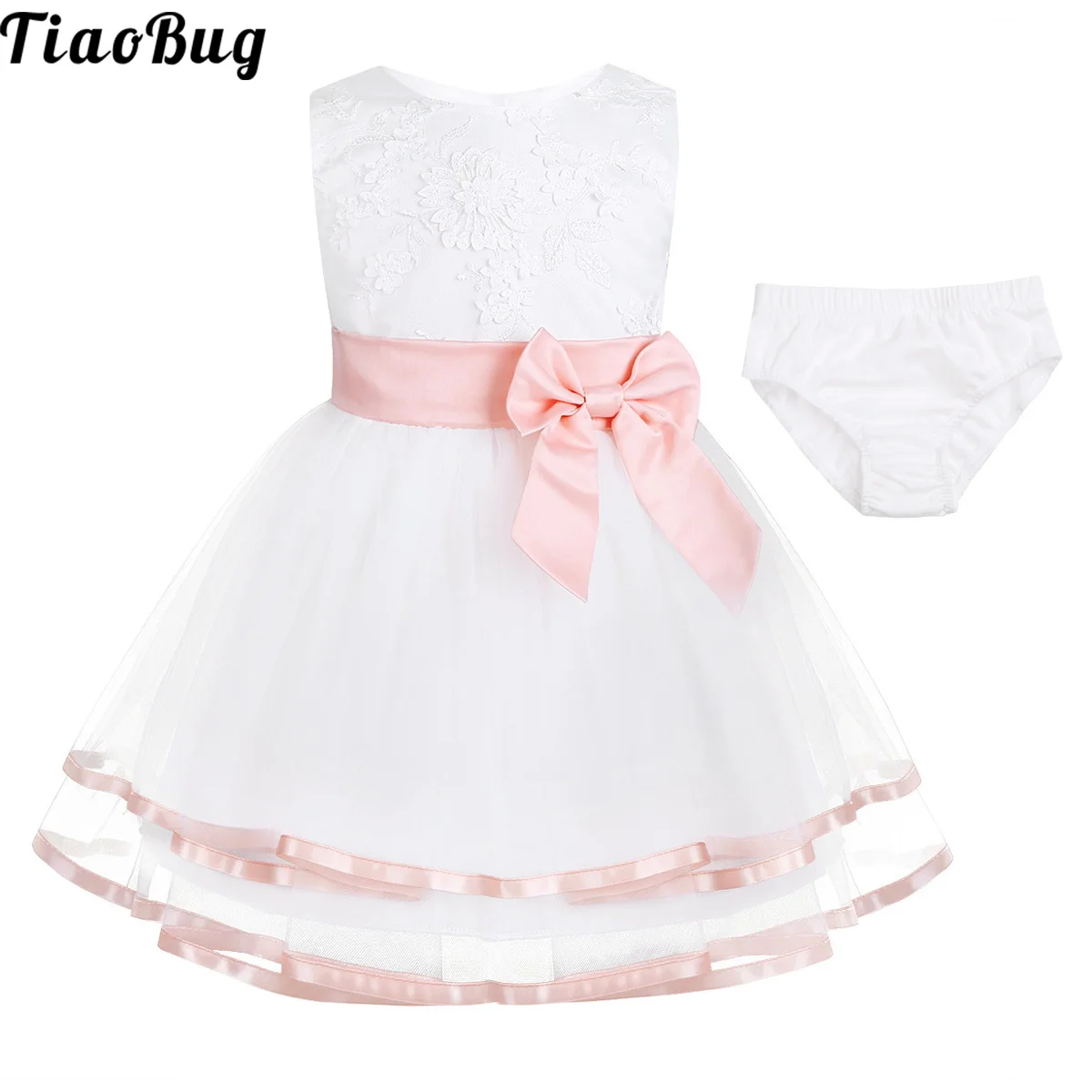 

TiaoBug платье для маленьких девочек без рукавов с вышивкой; Платье участницы конкурса красоты; 3D платье с цветочным узором для девочек; Праздн...