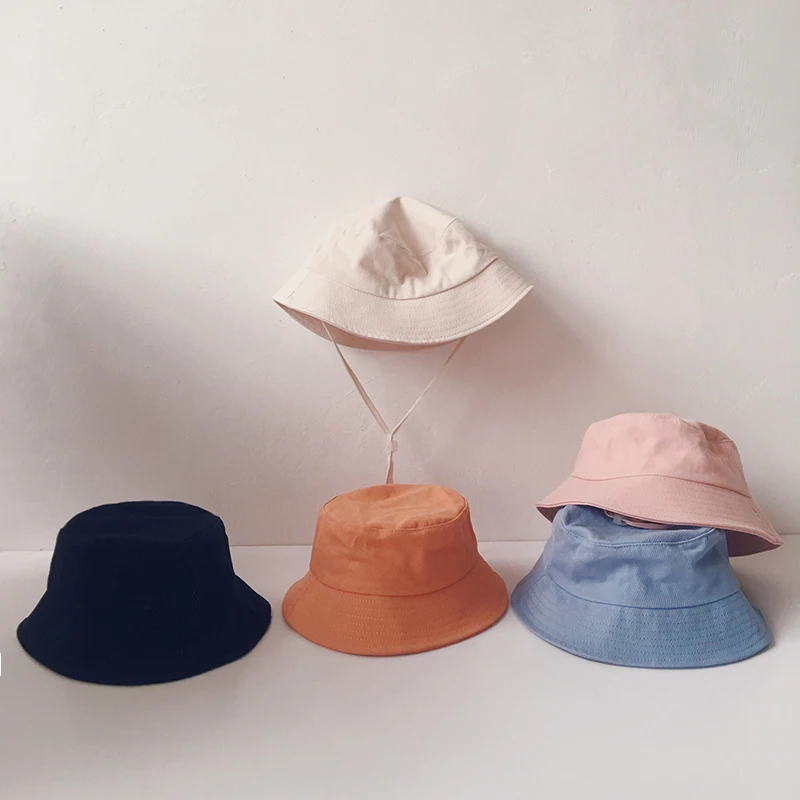 Spring Summer Baby Hats Fisherman Hats Kids Boys Girls Sun Hats Beach Caps Autumn Cotton Bucket Hat