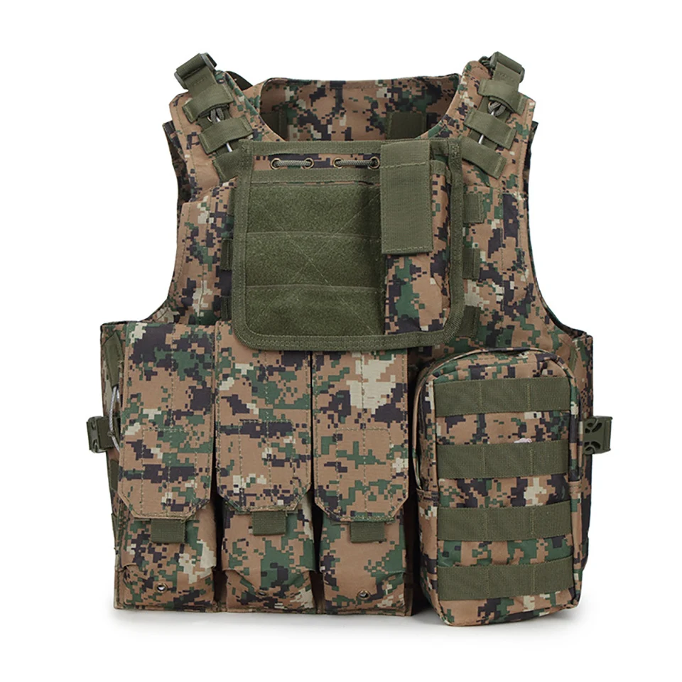 FX Камуфляжный охотничий военный тактический жилет Wargame Body Molle Armor CS SWAT Team Уличное