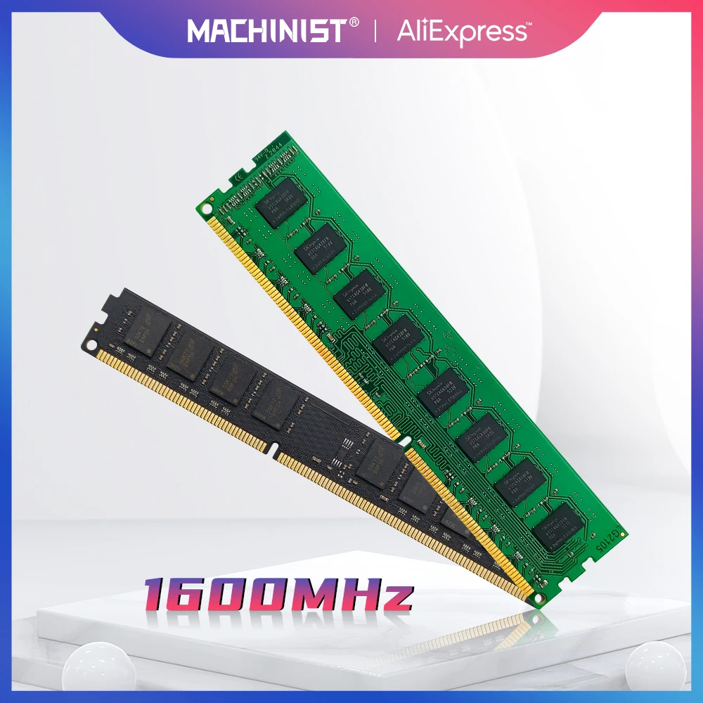 

Модуль ОЗУ MACHINIST ddr3, 4/8 ГБ, 1600 МГц, 1,5 в, DIMM, Intel