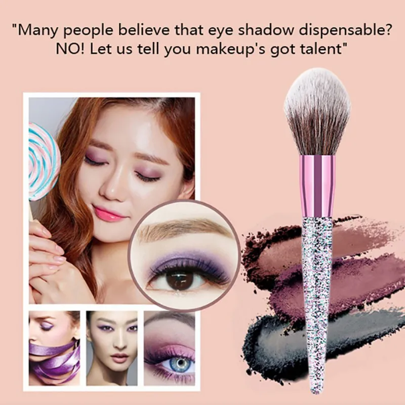Makeup Brushes Foundation Cosmetic Eyebrow Eyeshadow Brush Sets Tools 10PCS Sequins Sand Set MKXJ | Красота и здоровье