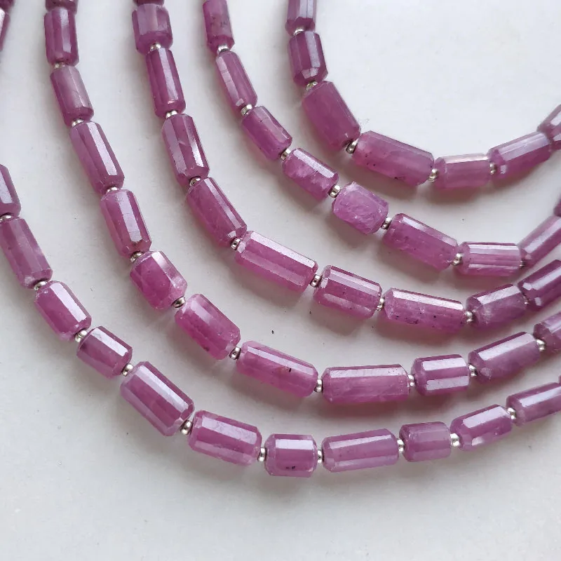 Бусины россыпью с красным Рубином 4-5 5 мм граненые оптовая продажа для ювелирных