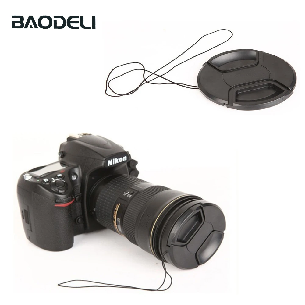 Крышка объектива камеры BAODELI крышка 46 49 52 55 58 62 67 72 77 82 мм для Canon 77d Nikon D 3400 5100 5600 Sony