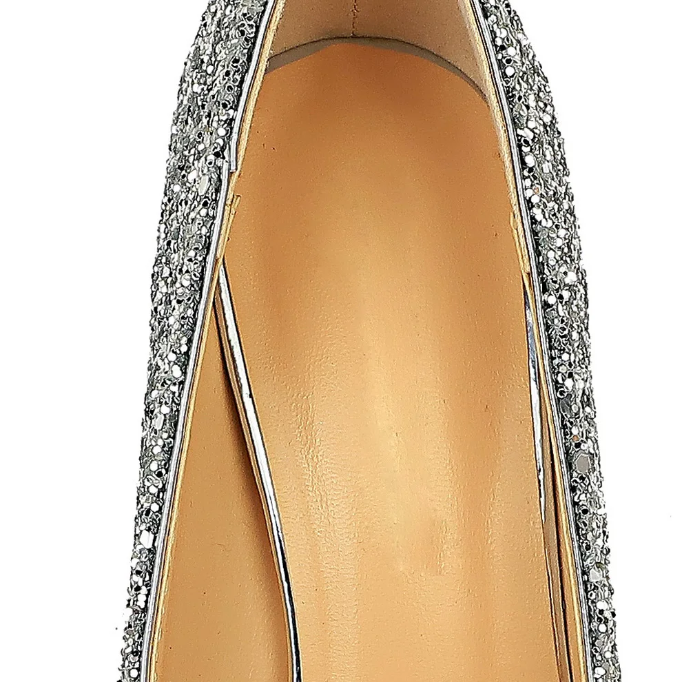 Женские блестящие туфли лодочки на шпильке 7 см 2020 большие размеры 43|Женские