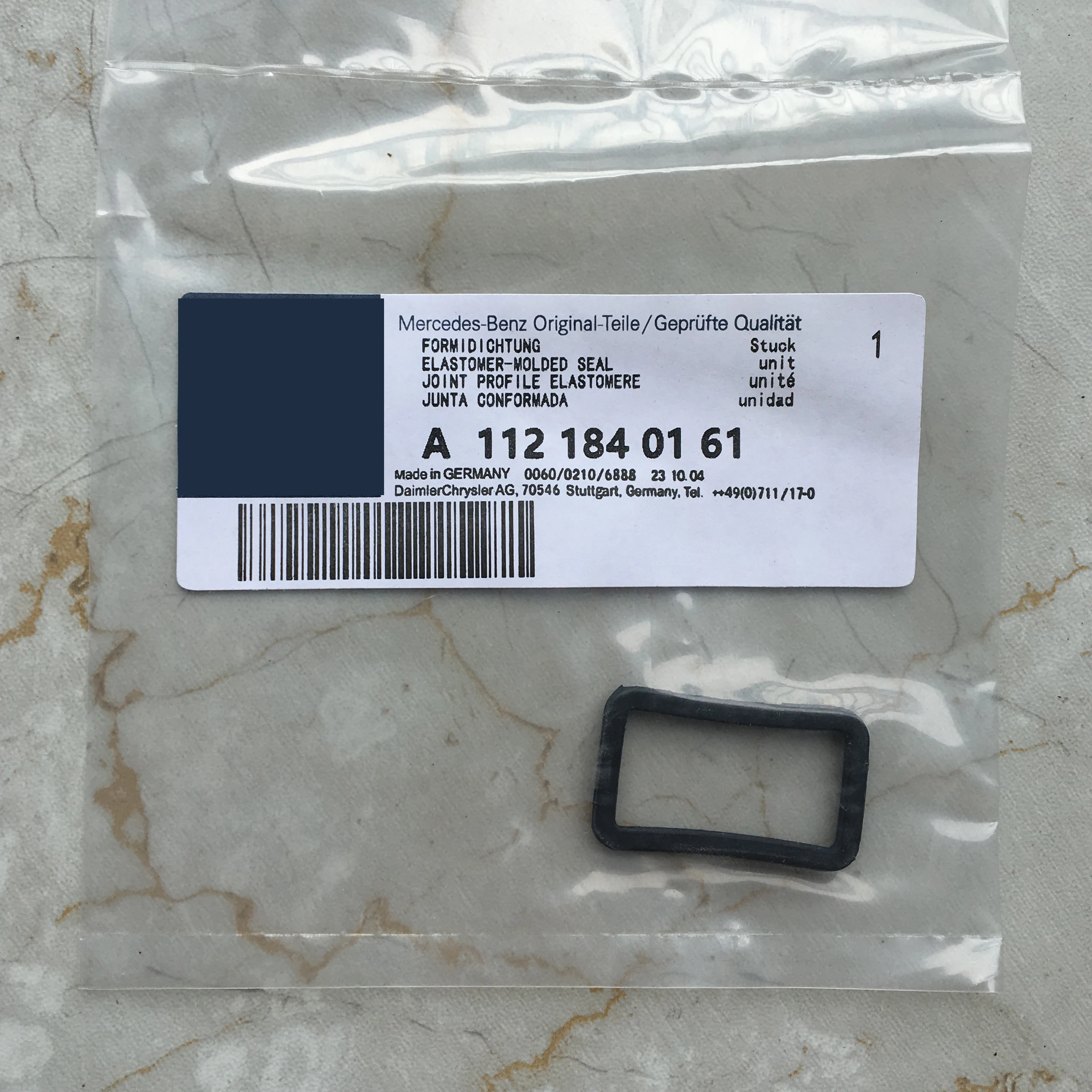 Резиновая прокладка для Mercedes C240 C280 C43 CL500 1121840161 расположенная позади