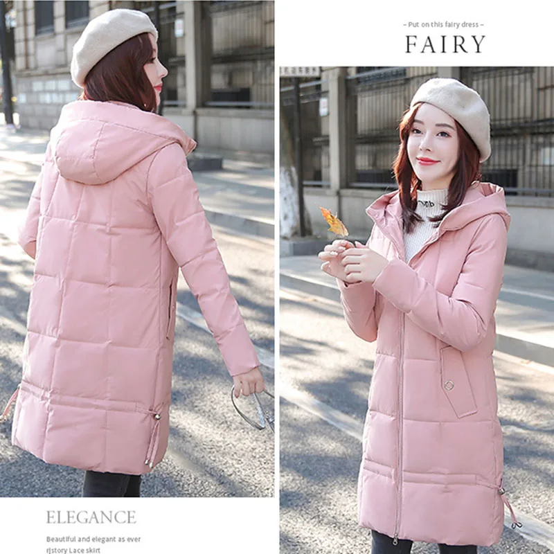 LDKVGSU Winter New Fashion Thicken Warm Large Size Jacket Women Hooded Coat Down Parkas Female Slim Outerwear High Quality s1035