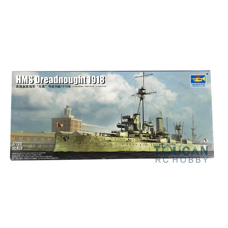 

US Stock 1/700 Trumpeter 06706 Royal Navy Dreadnought 1918 Plastic Warship Kit TH05258-SMT2