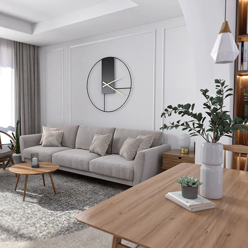 Настенные часы в скандинавском ретро-стиле Роскошные Металлические Железные