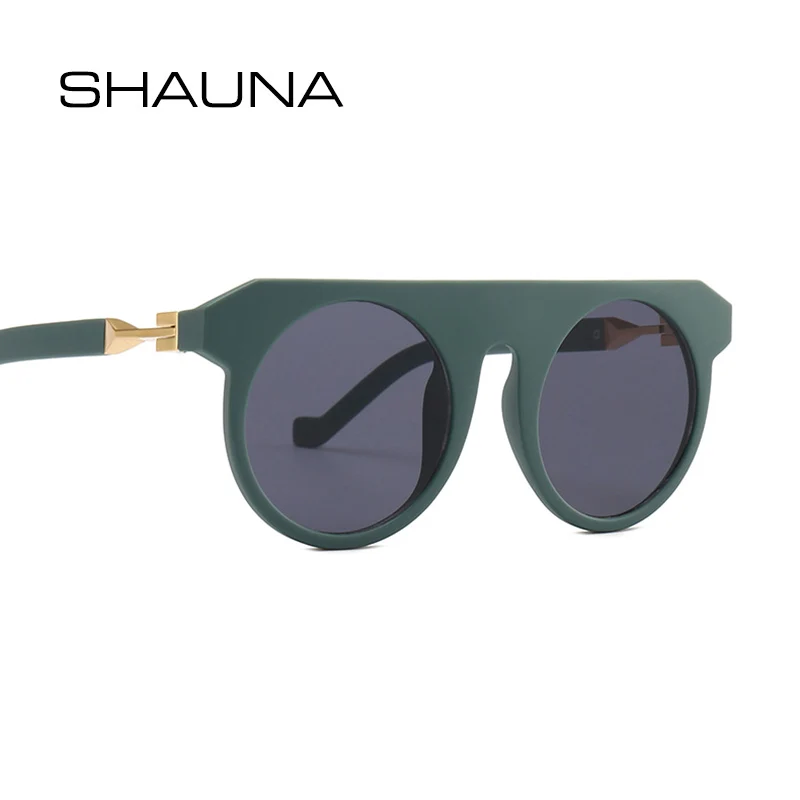 Мужские и женские матовые очки SHAUNA круглые брендовые дизайнерские