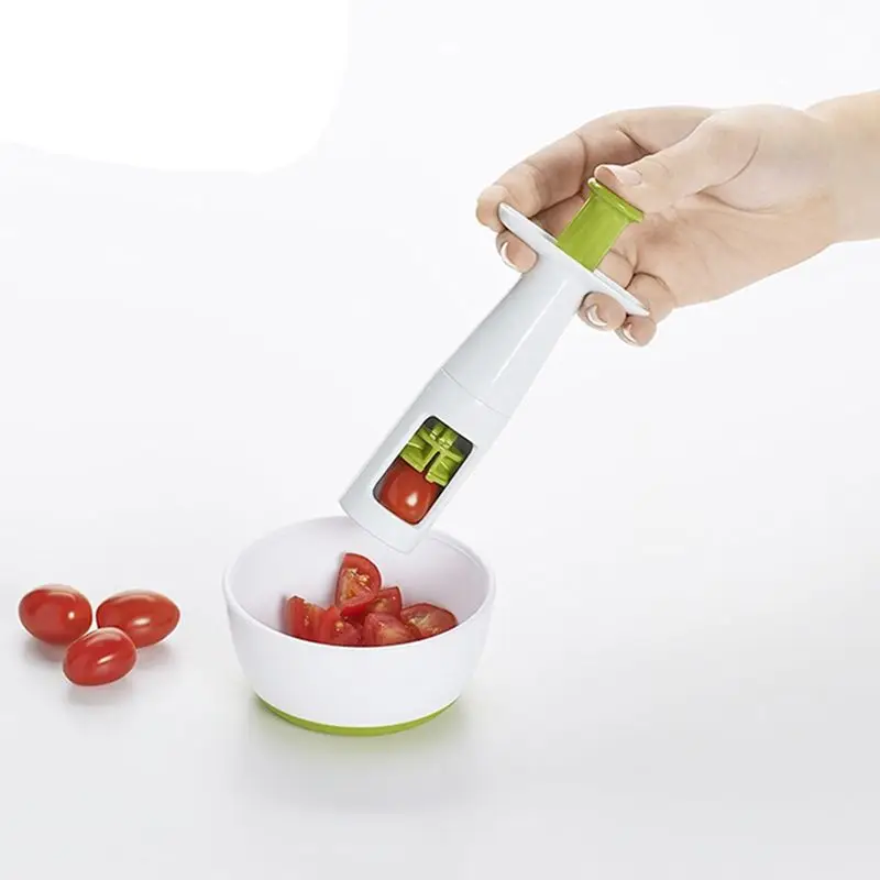 Tomatoes Slicer Легкий контейнер для удаления вишни, машина для удаления вишни, питтеры для вишни, оливковые инструменты для фруктов и овощей, кухонные гаджеты - Цвет: Tomatoes Slicer