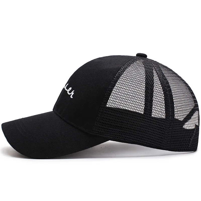 Кепка с вышивкой для мужчин и женщин Спортивная сетчатая бейсболка