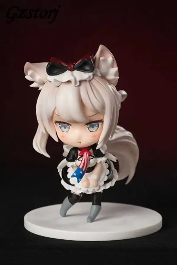 

10cm Anime Game Figure Toys Azur Lane HMS Unicorn and Hamman Cute Q Version PVC Action Figure Toys Collection Model Doll Gift