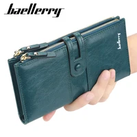 fashion women wallets long top quality leather card holder classic female purse zipper brand wallet for women