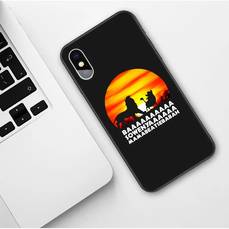TPU Король Лев Simba nala силиконовый чехол для телефона чехол для iPhone 7 8 6s Plus X XS MAX 5S SE XR 11 Pro Max мягкий чехол - Цвет: TPU