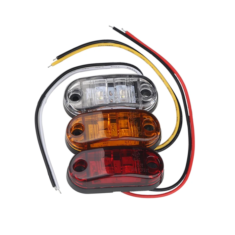 Urbanroad 10 шт./лот 12V 24V Белый прицеп для легковых автомобилей светодиодные, боковые, габаритные фонари для грузовых автомобилей поворота Габаритные огни тайник 9-32 в пост