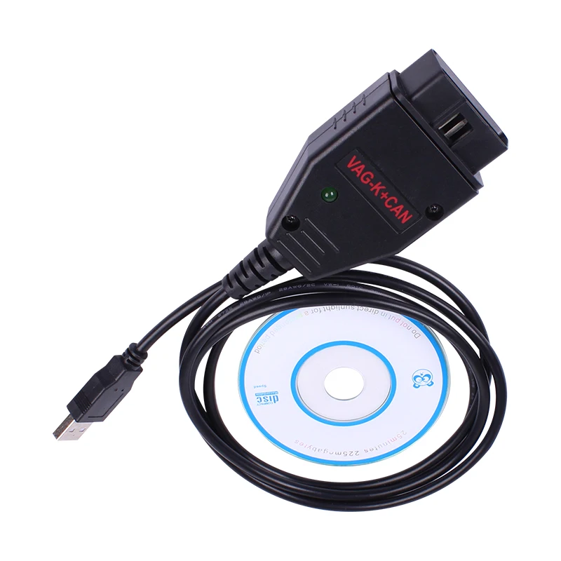 Для сканера кодов VAG K + CAN 1 4 Line Commander для Audi/Seat/V W 10 шт./лот FT232RQ PIC18F25K80|Кабели и