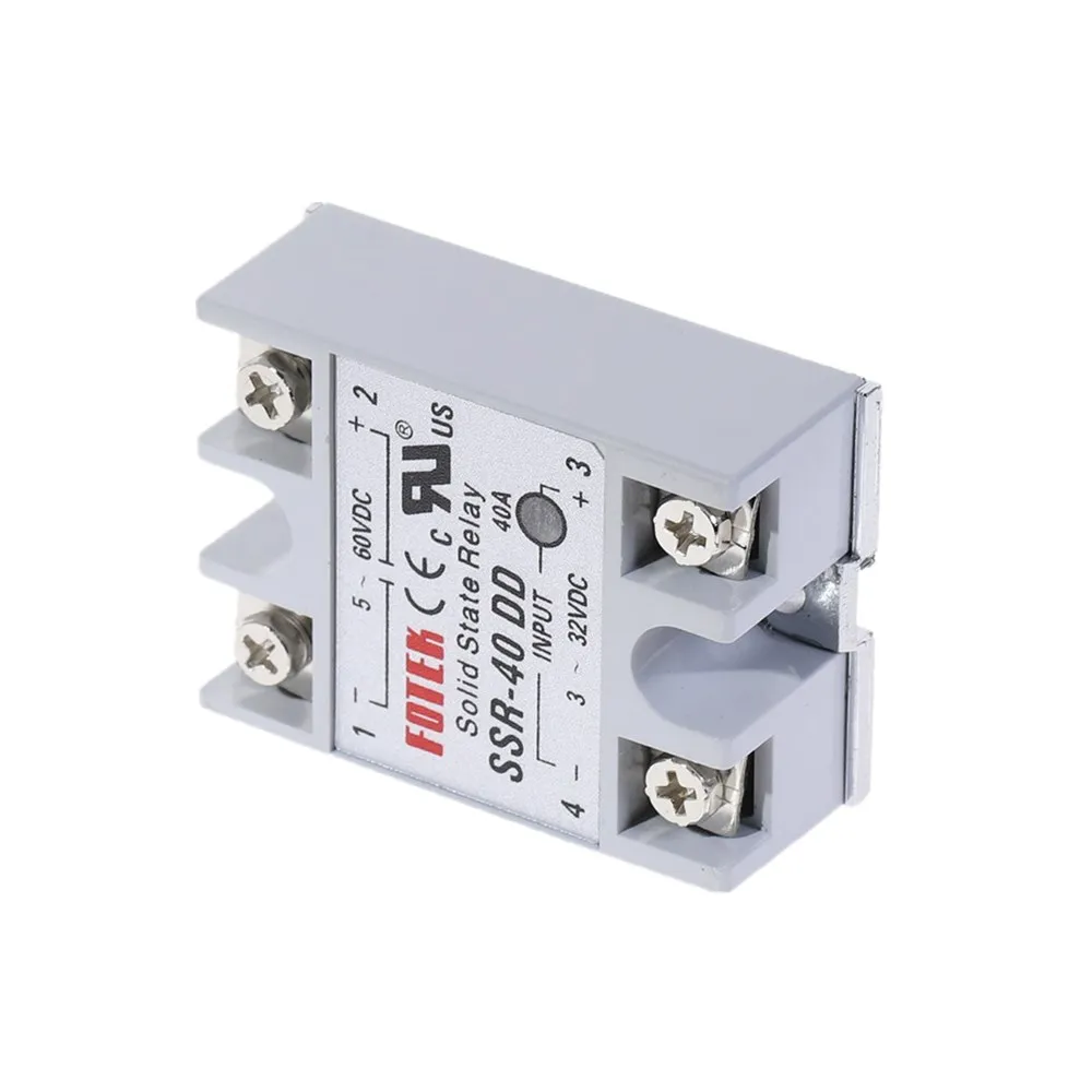DC-DC Однофазное твердотельное реле SSR-40DD DC SSR модуль 40A DD входное напряжение 3-32 В DC до 5-60 в DC выходная нагрузка SSR 40DD