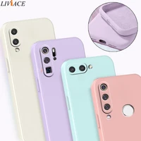 new square silicone phone case for huawei p30 lite p50 p40 p20 pro lite p10 plus p smart plus 2018 2019 camera protective cover