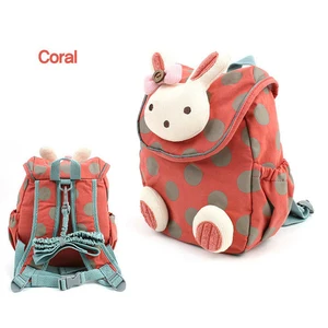 Школьный ранец в стиле животных, модный плюшевый рюкзак на шнурке с милым 3d кроликом для девочек, детская школьная сумка для малышей, 2020