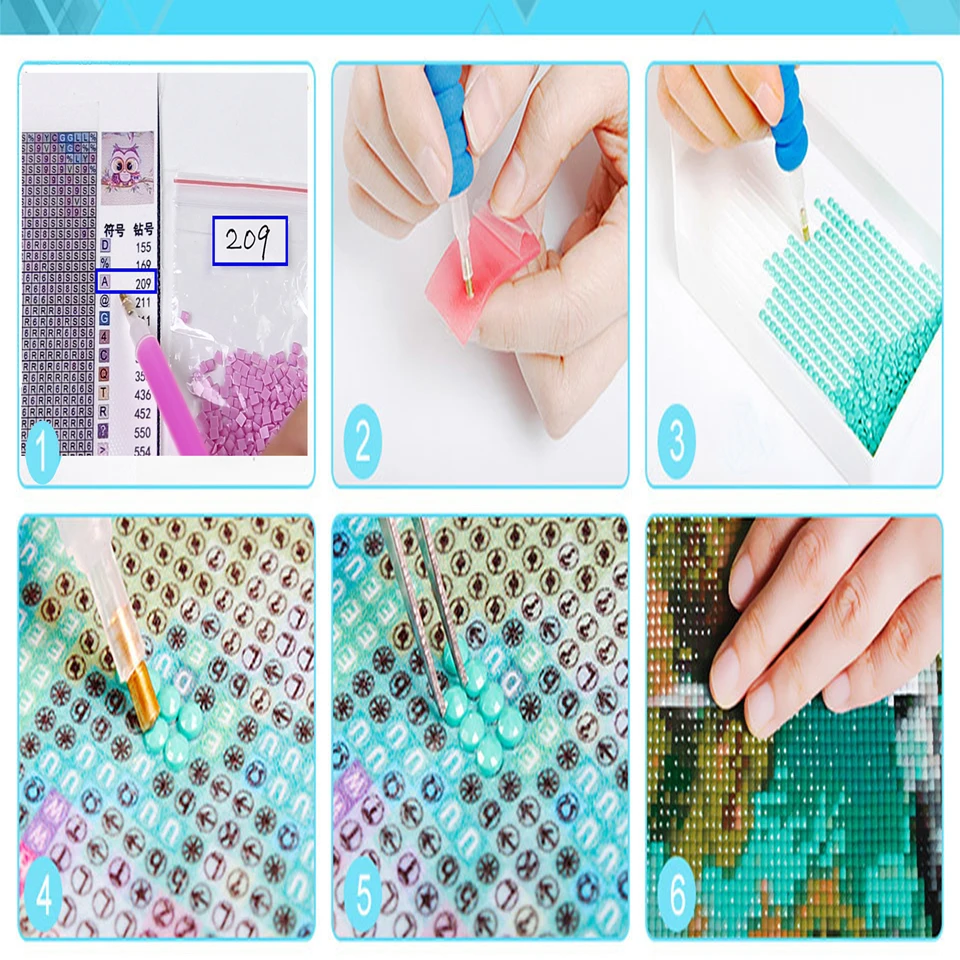 Needlework full rhinestones DIY 5D Diamond painting Sets For Embroidery kit Full embroidery Flowers Cross-Stitch Home Decoration |