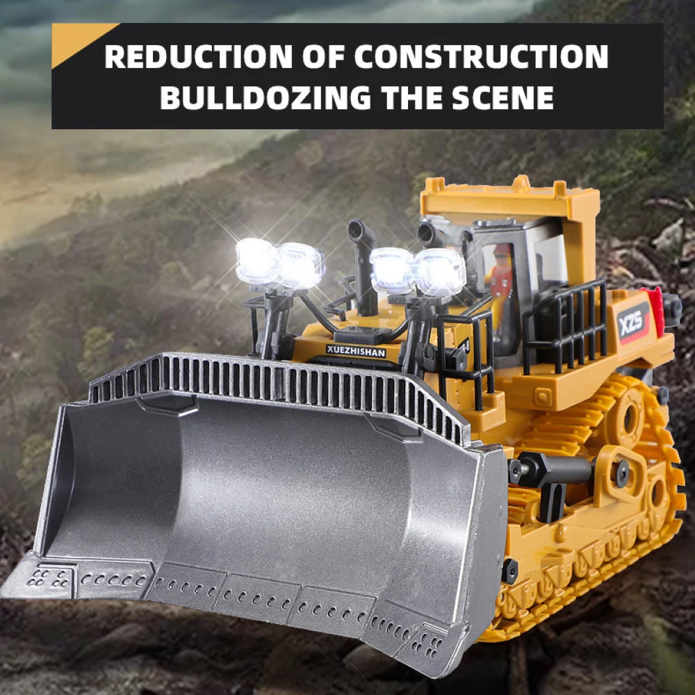 тяжелый бульдозер на радиоу