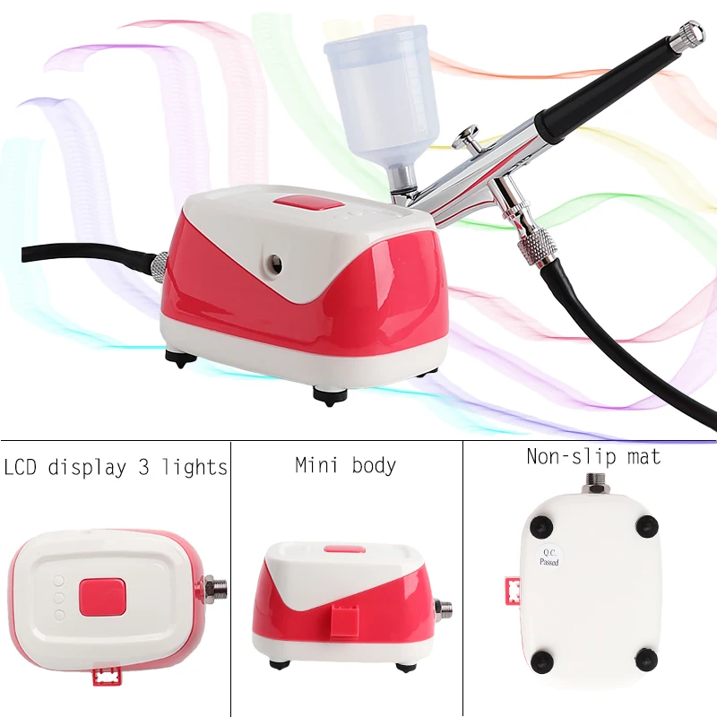 Onnfang бесшумный мини аэрограф компрессор комплект для Красота косметика ногтей