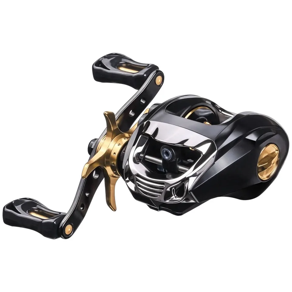 

Newest Fishing Tools Baitcasting Reel Bright Color SFS Double Brake System 6.3:1 Speed Fishing Reel 8kg Max Drag Reel