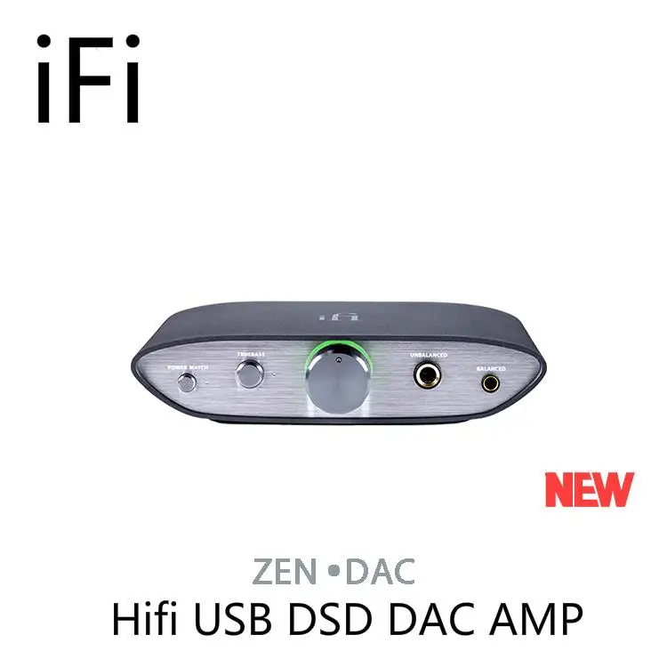 

IFi Audio ZEN DAC Hifi Music HD USB Decoding Balanced 4.4 DSD1793 Bass MQA GTO Headphone Amplifier AMP DAC
