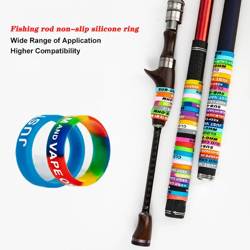 Купи 20pcs Fishing Rod Handle Protective Case Lure Silica Gel Rod Clip O-shaped Ring Protector Anti-Slip Ring Tackle за 76 рублей в магазине AliExpress