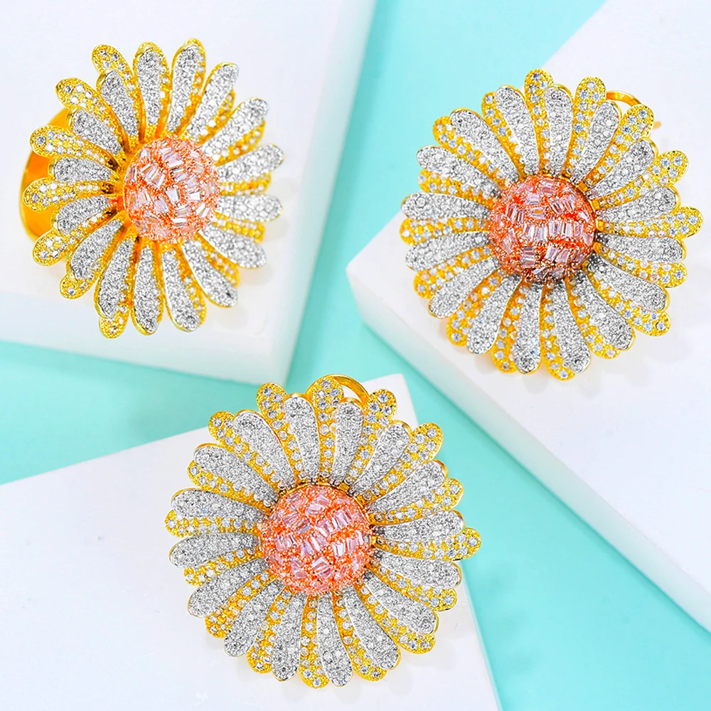 Missvikki свадебное кольцо на палец символ любви роскошное цветущее в виде цветка