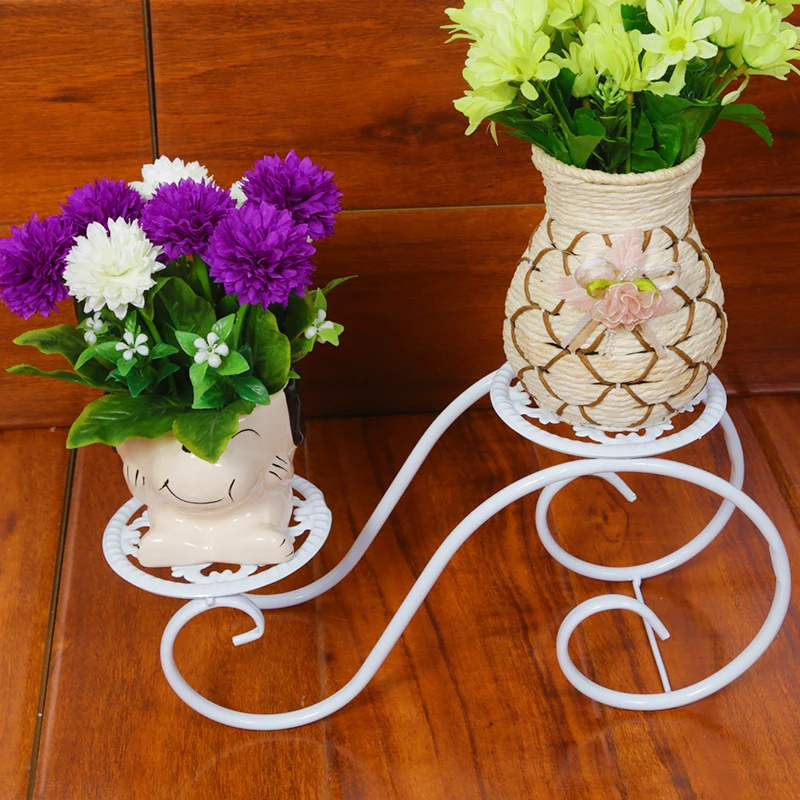 

Indoor Multilayer Money Plant Bracketplant Showy Flower Pot Sitting Room Desk Frame, Wrought Iron, Fleshy Potted Frame