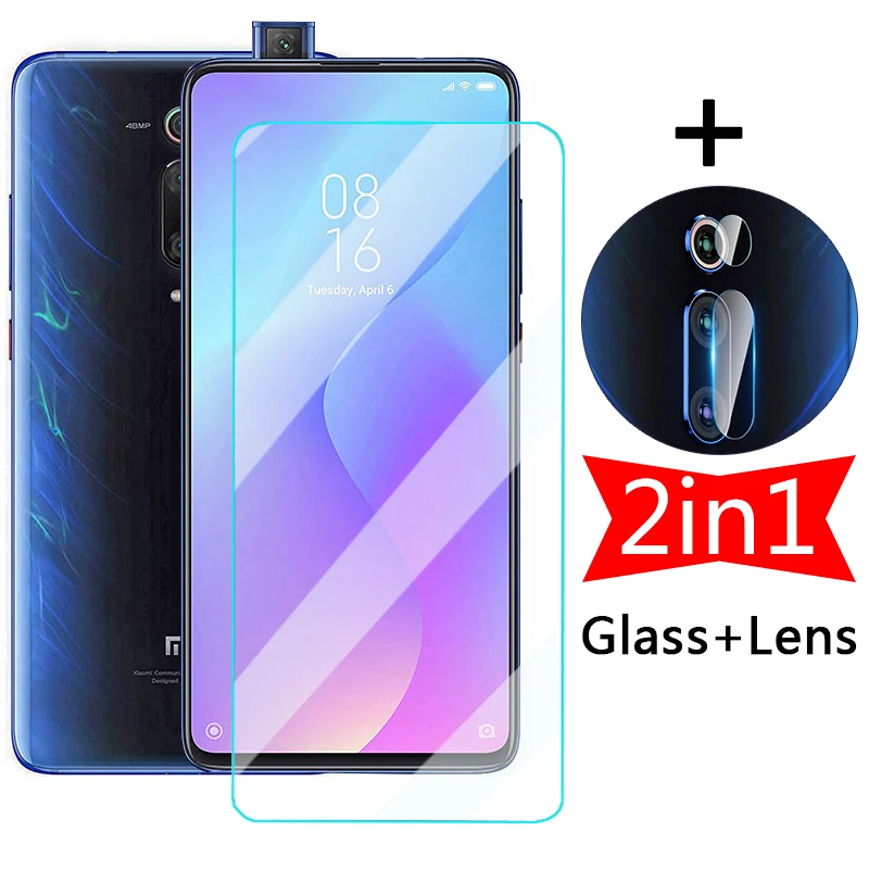 2 в 1 Защитное стекло для экрана Xiaomi Mi 9 T Pro Mi9 закаленное + Защитная пленка