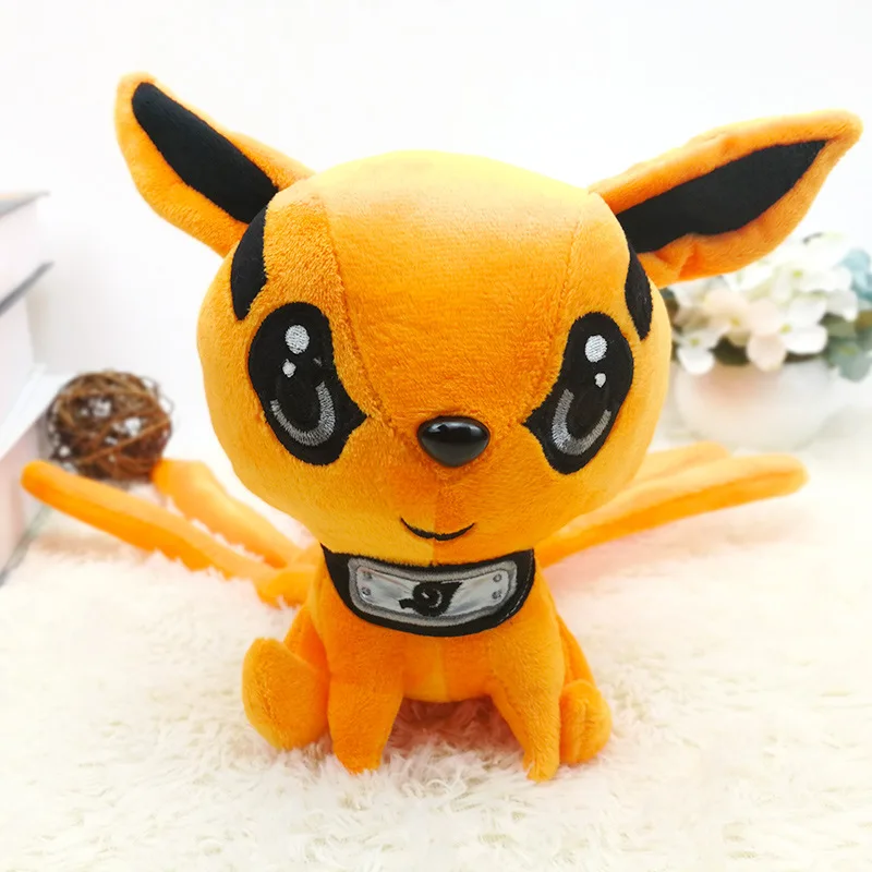 Аниме Наруто Узумаки Наруто кюби косплей реквизит символ Коноха Kawaii Bijuu Kurama хлопок подушка кукла игрушка орнамент коллекция