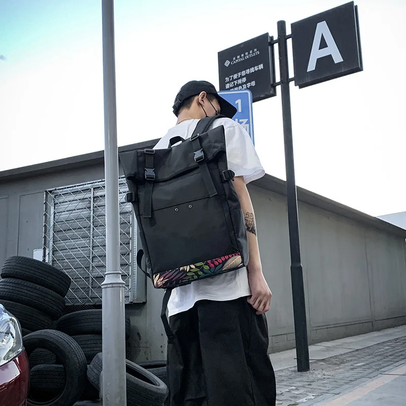 Повседневный мужской холщовый рюкзак модная школьная сумка для путешествий